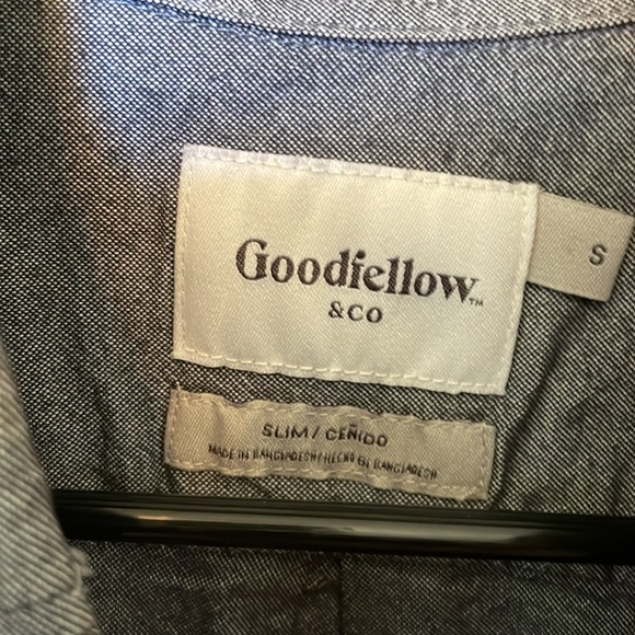 Goodfellow & Co. button up - Sz. S - Charcoal - Picture 3 of 3